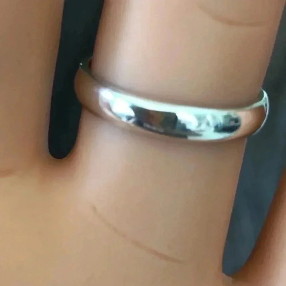 SIZE 6.75 Authentic Red Carnelian Circle Solid 925 Sterling Silver Ring NWT - Picture 5 of 6